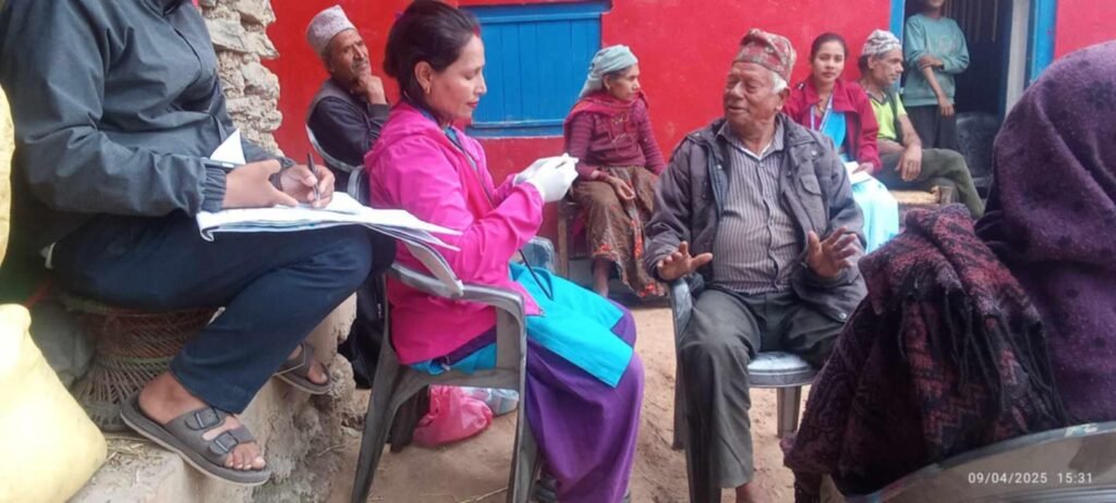 चमुवामा जेष्ठ नागरिक स्वास्थ्य परीक्षण कार्यक्रम सम्पन्न